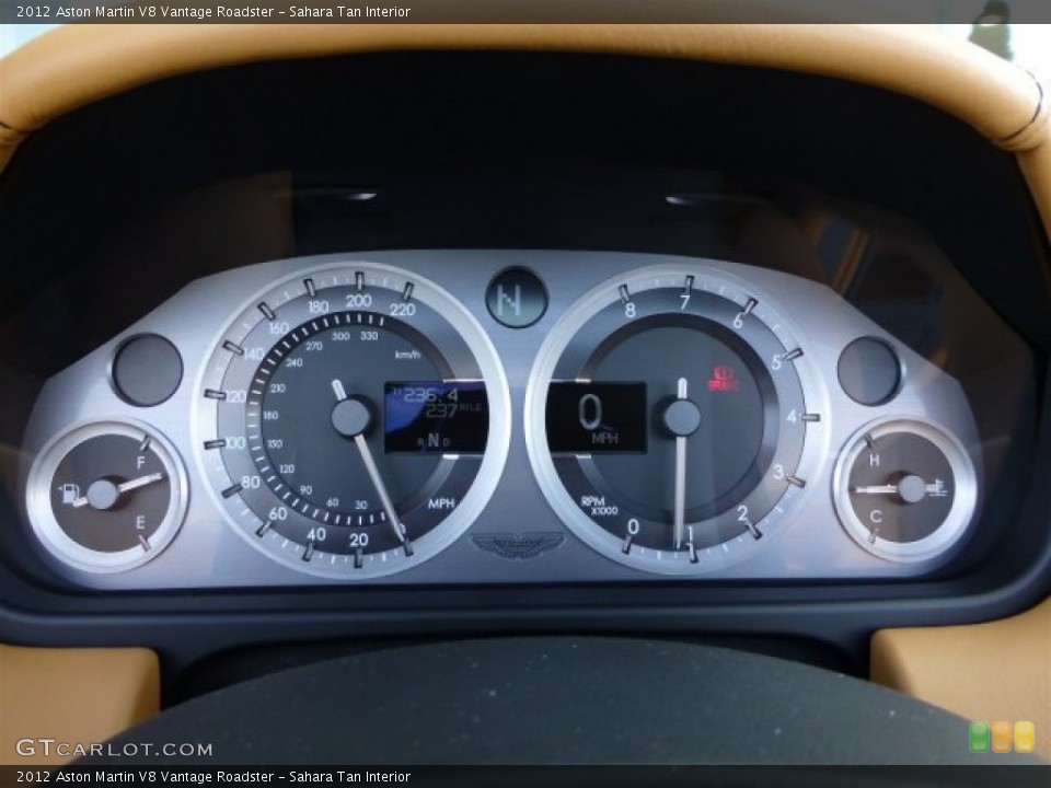 Sahara Tan Interior Gauges for the 2012 Aston Martin V8 Vantage Roadster #71380894