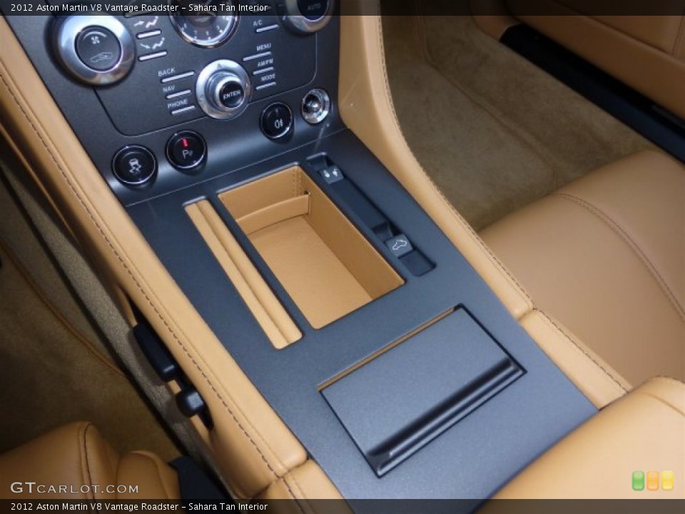 Sahara Tan Interior Controls for the 2012 Aston Martin V8 Vantage Roadster #71380921