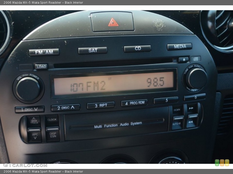 Black Interior Audio System for the 2006 Mazda MX-5 Miata Sport Roadster #71382709