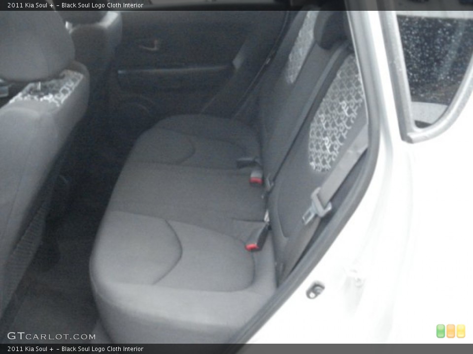 Black Soul Logo Cloth Interior Rear Seat for the 2011 Kia Soul + #71385001