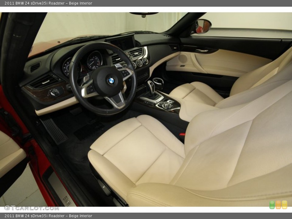 Beige Interior Prime Interior for the 2011 BMW Z4 sDrive35i Roadster #71385415