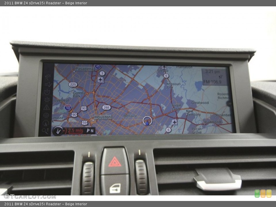 Beige Interior Navigation for the 2011 BMW Z4 sDrive35i Roadster #71385457