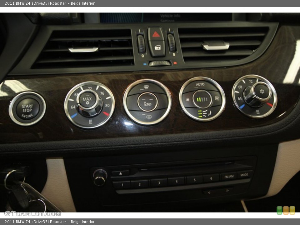 Beige Interior Controls for the 2011 BMW Z4 sDrive35i Roadster #71385466