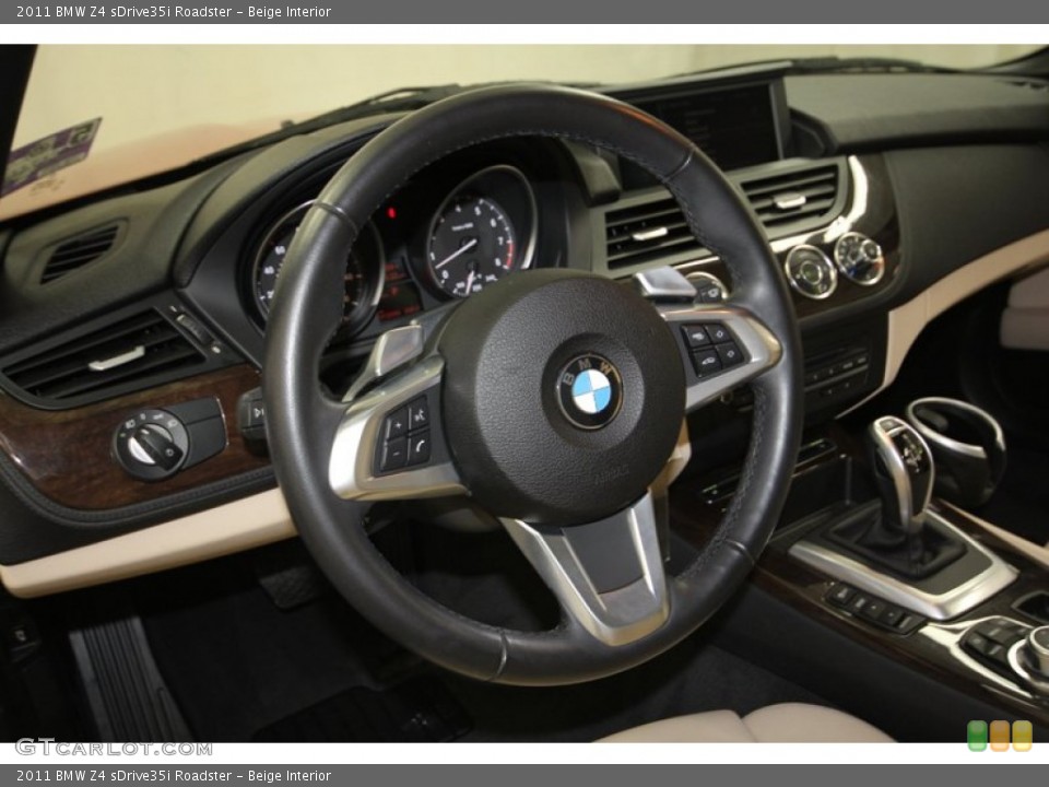 Beige Interior Steering Wheel for the 2011 BMW Z4 sDrive35i Roadster #71385532