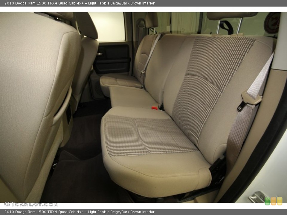 Light Pebble Beige/Bark Brown Interior Rear Seat for the 2010 Dodge Ram 1500 TRX4 Quad Cab 4x4 #71385733