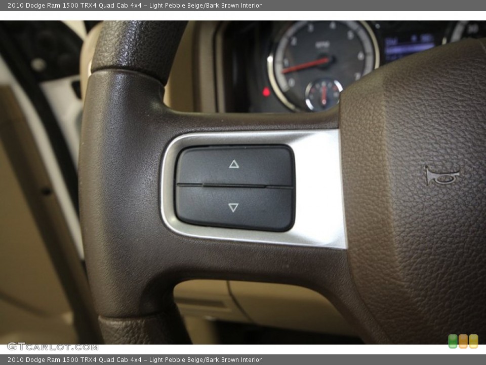 Light Pebble Beige/Bark Brown Interior Controls for the 2010 Dodge Ram 1500 TRX4 Quad Cab 4x4 #71385844