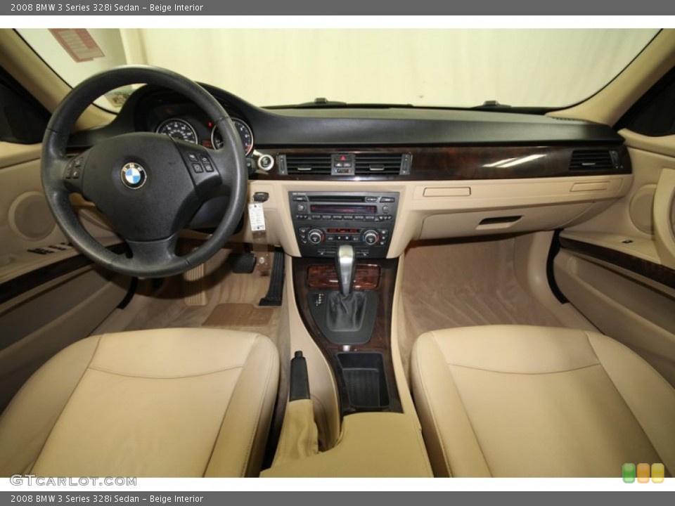 Beige Interior Dashboard for the 2008 BMW 3 Series 328i Sedan #71387143