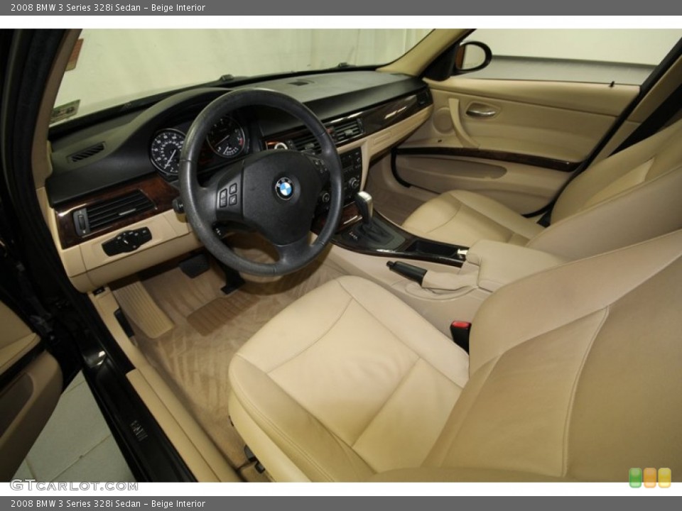 Beige Interior Prime Interior for the 2008 BMW 3 Series 328i Sedan #71387223
