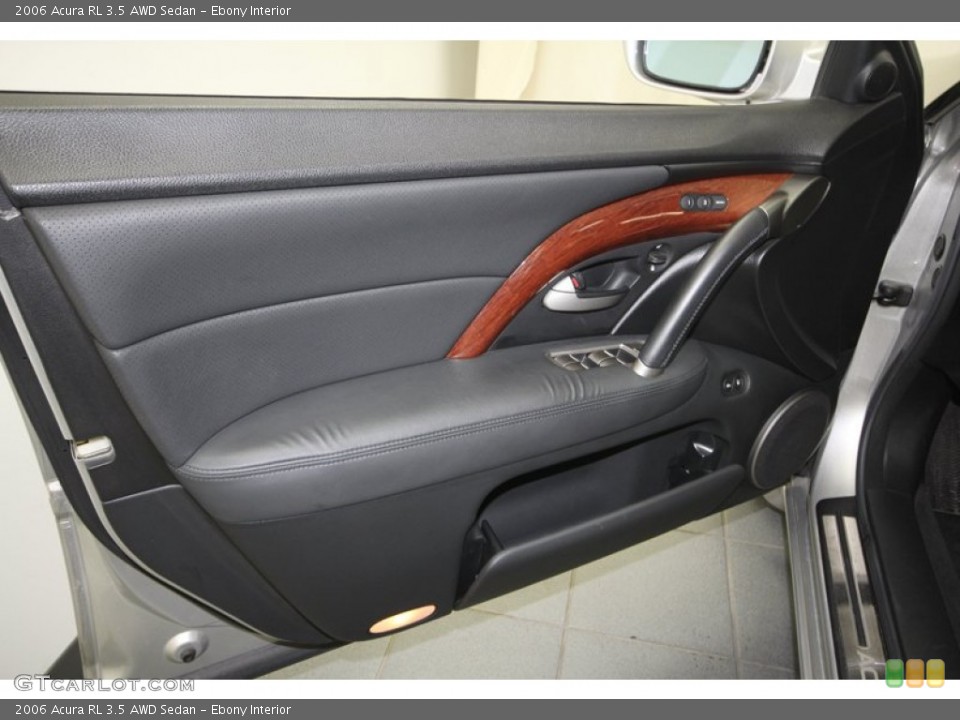 Ebony Interior Door Panel for the 2006 Acura RL 3.5 AWD Sedan #71387974