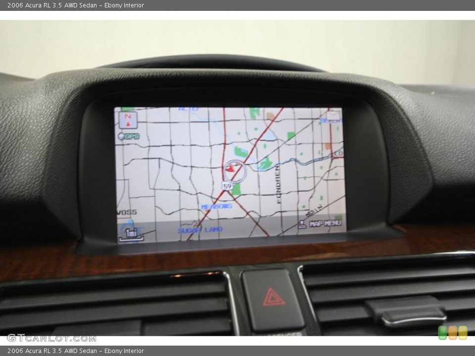 Ebony Interior Navigation for the 2006 Acura RL 3.5 AWD Sedan #71388024