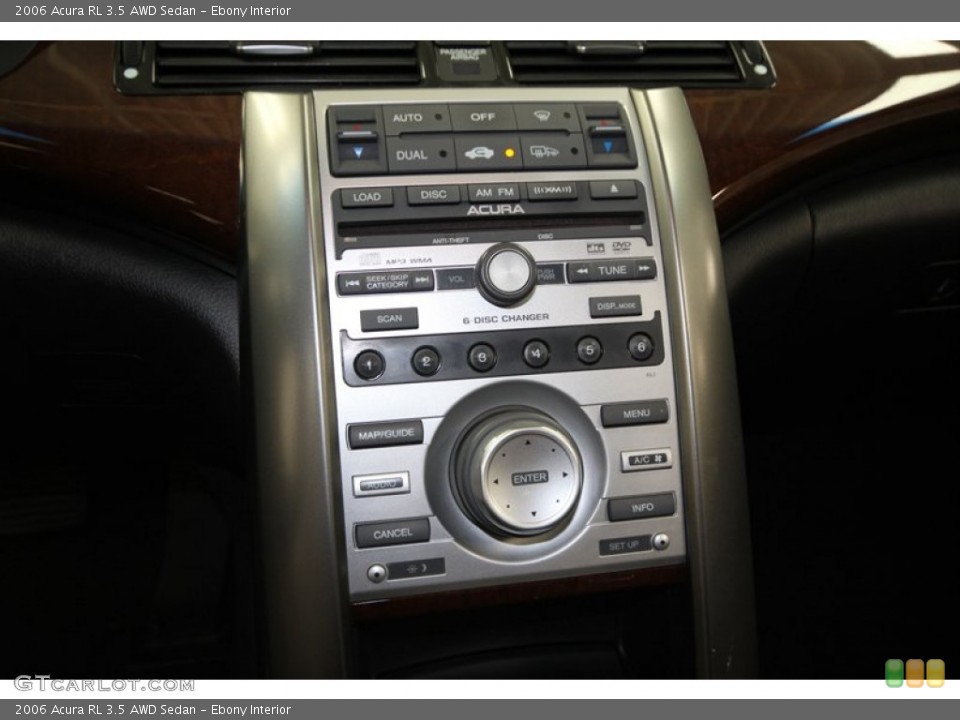 Ebony Interior Controls for the 2006 Acura RL 3.5 AWD Sedan #71388032