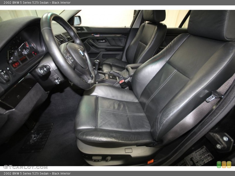 Black Interior Front Seat for the 2002 BMW 5 Series 525i Sedan #71388277