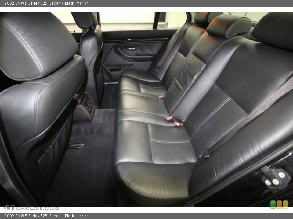 Black Interior Rear Seat for the 2002 BMW 5 Series 525i Sedan #71388358