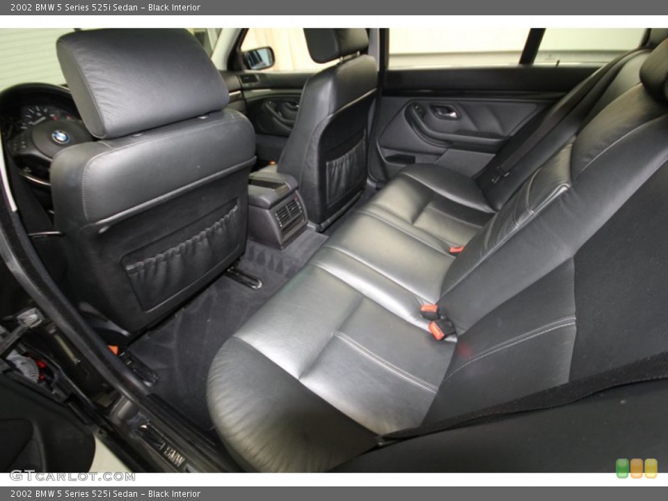 Black Interior Rear Seat for the 2002 BMW 5 Series 525i Sedan #71388461
