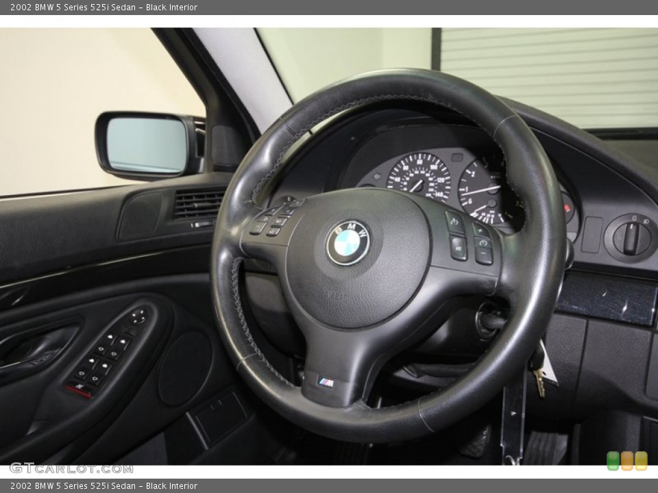 Black Interior Steering Wheel for the 2002 BMW 5 Series 525i Sedan #71388478