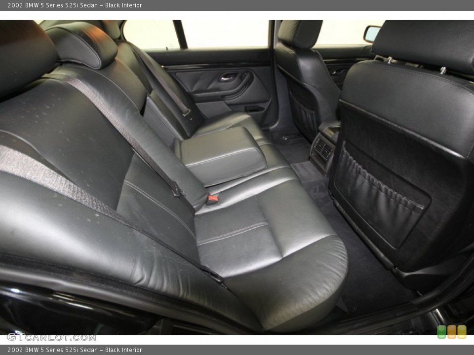 Black Interior Rear Seat for the 2002 BMW 5 Series 525i Sedan #71388513