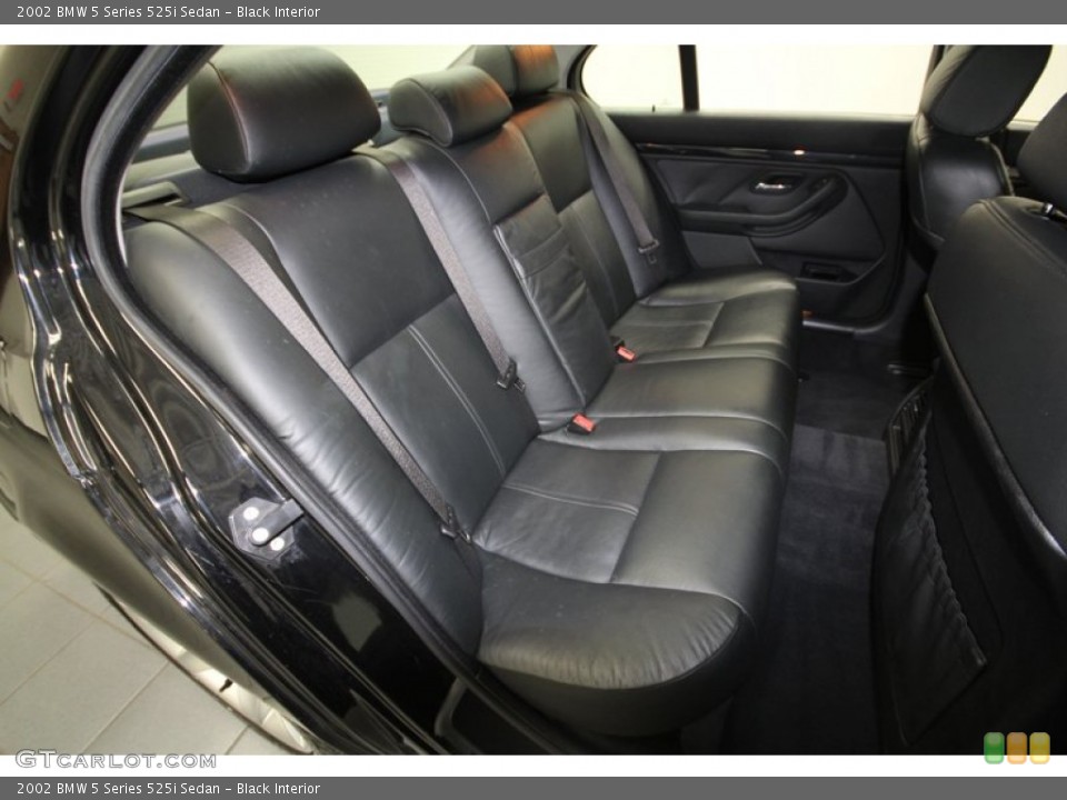 Black Interior Rear Seat for the 2002 BMW 5 Series 525i Sedan #71388529
