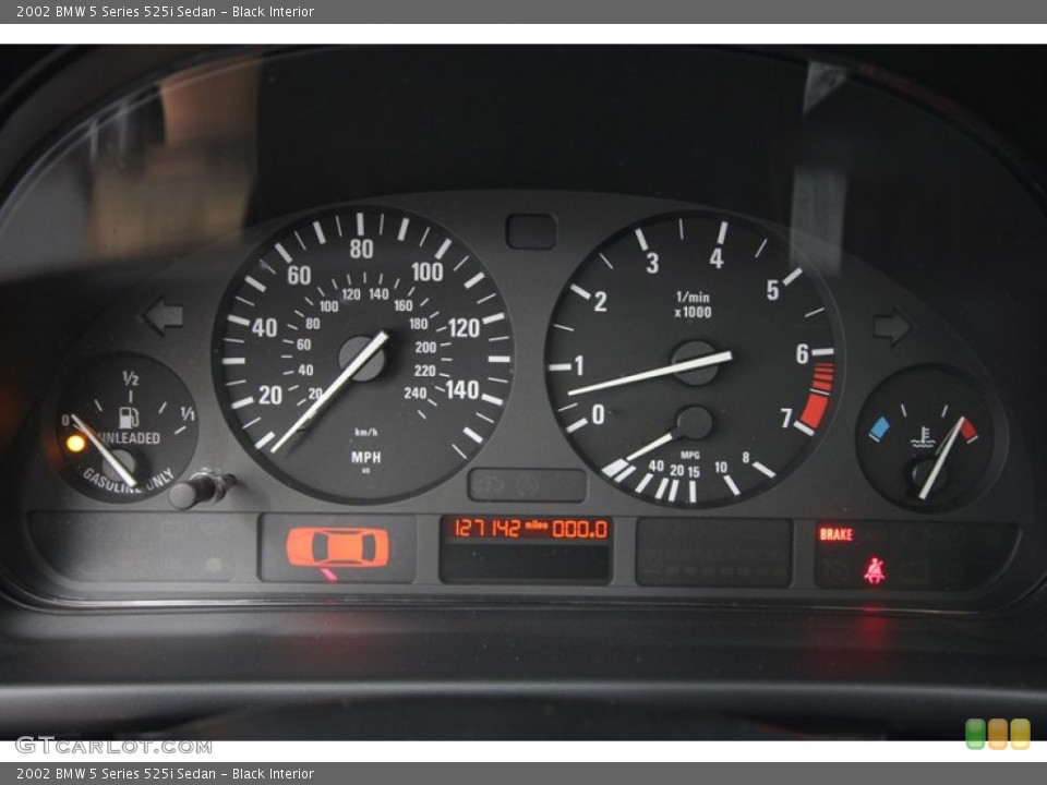 Black Interior Gauges for the 2002 BMW 5 Series 525i Sedan #71388592