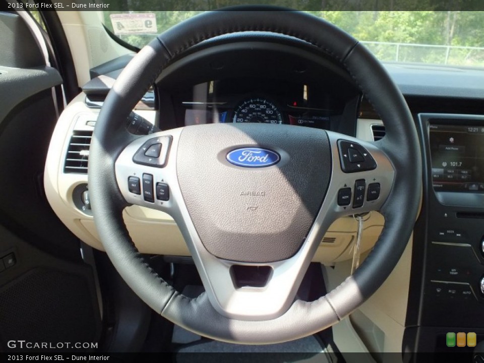 Dune Interior Steering Wheel for the 2013 Ford Flex SEL #71389016