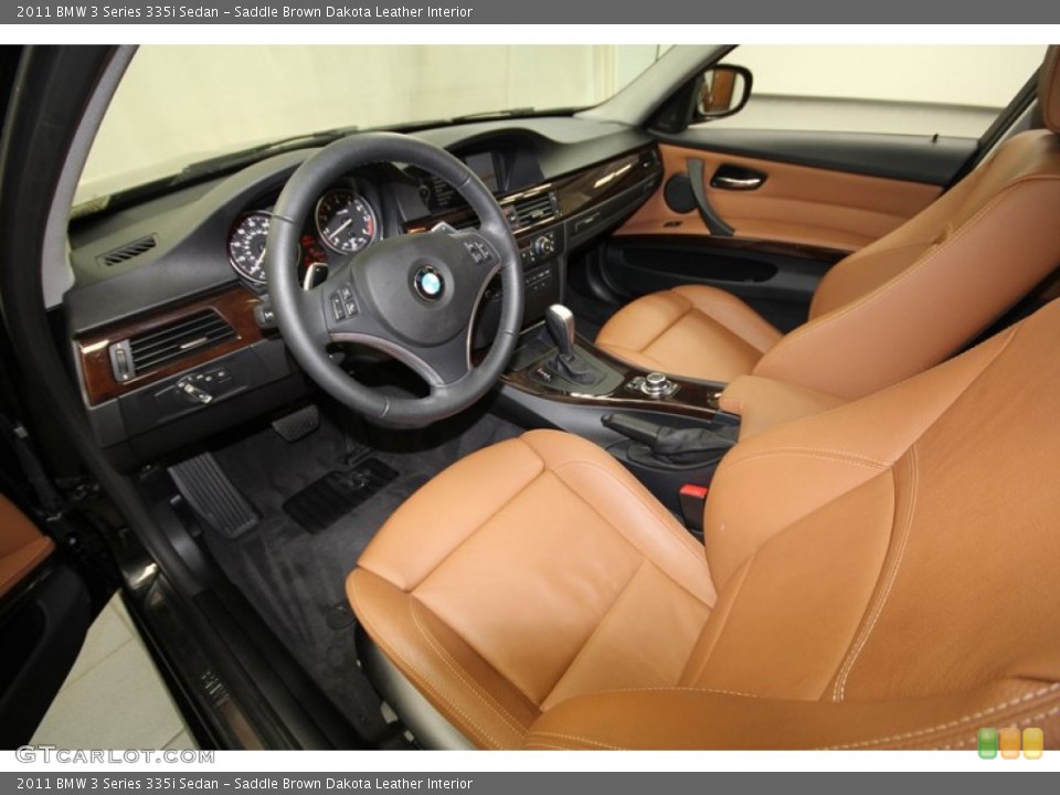 Saddle Brown Dakota Leather Interior Prime Interior for the 2011 BMW 3 Series 335i Sedan #71389057