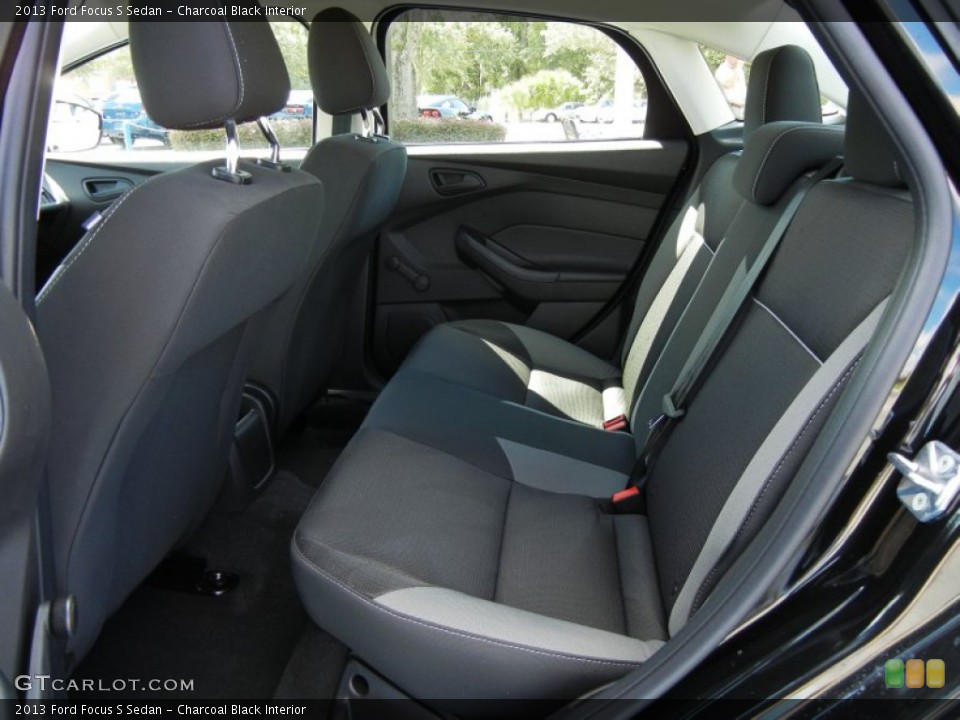 Charcoal Black Interior Rear Seat for the 2013 Ford Focus S Sedan #71389381