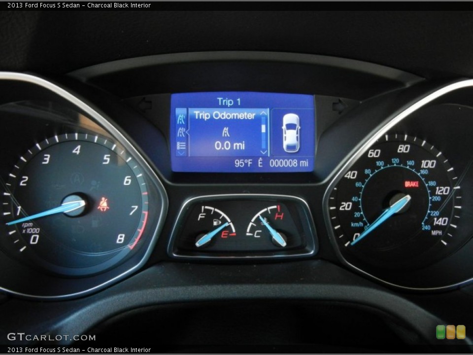 Charcoal Black Interior Gauges for the 2013 Ford Focus S Sedan #71389399