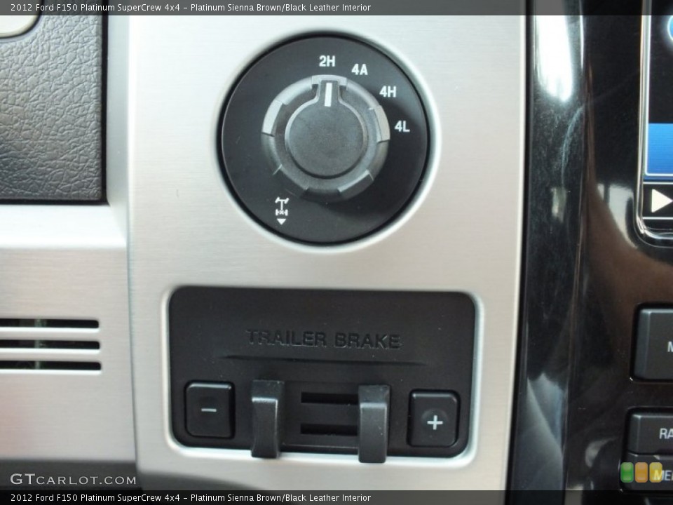 Platinum Sienna Brown/Black Leather Interior Controls for the 2012 Ford F150 Platinum SuperCrew 4x4 #71389840