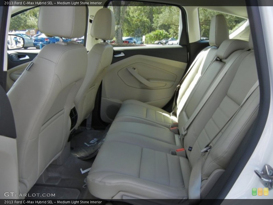 Medium Light Stone Interior Rear Seat for the 2013 Ford C-Max Hybrid SEL #71389975