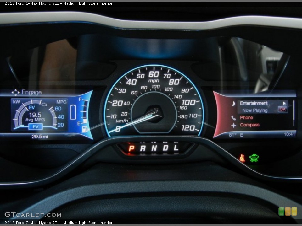 Medium Light Stone Interior Gauges for the 2013 Ford C-Max Hybrid SEL #71389996