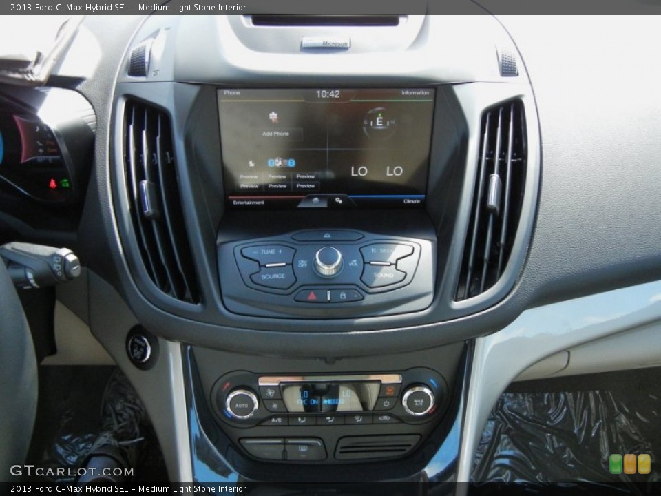 Medium Light Stone Interior Controls for the 2013 Ford C-Max Hybrid SEL #71390005
