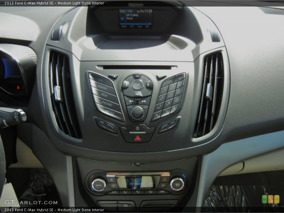 Medium Light Stone Interior Controls for the 2013 Ford C-Max Hybrid SE #71390119
