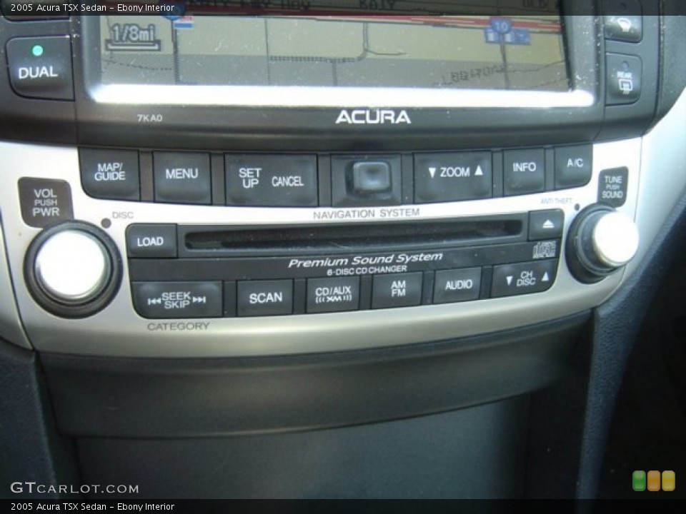 Ebony Interior Controls for the 2005 Acura TSX Sedan #71391775