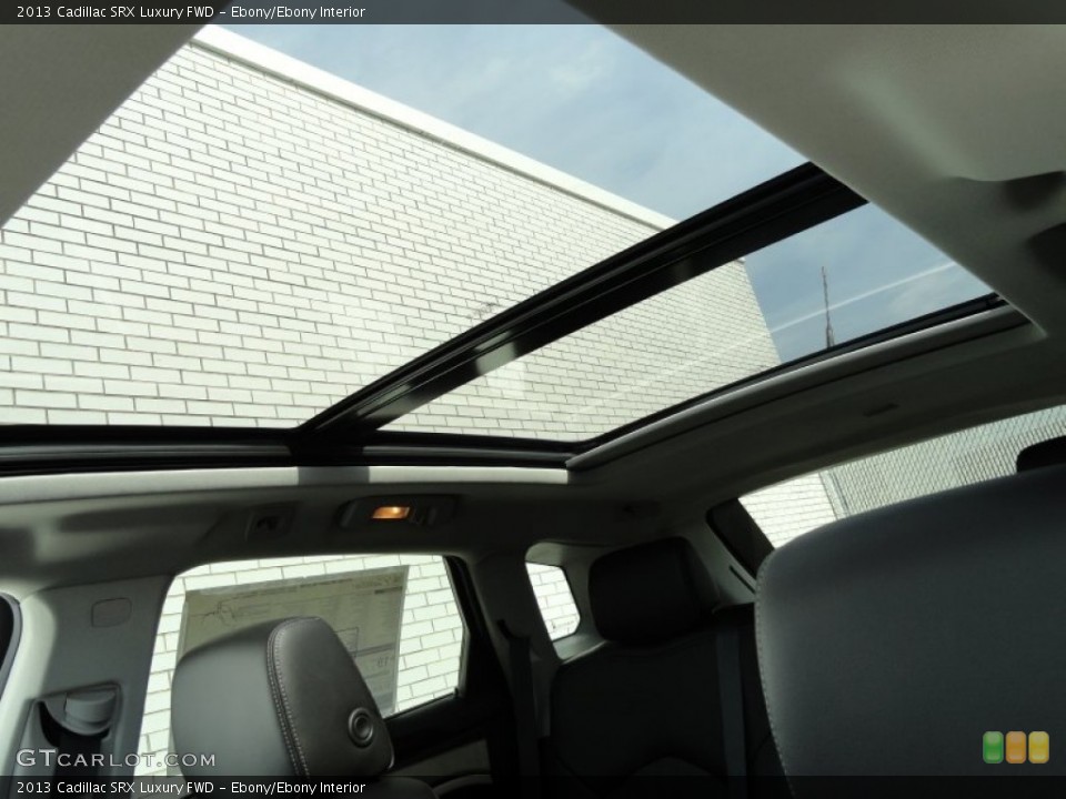 Ebony/Ebony Interior Sunroof for the 2013 Cadillac SRX Luxury FWD #71393281