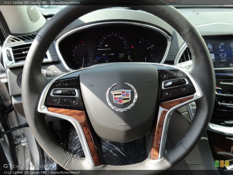Ebony/Ebony Interior Steering Wheel for the 2013 Cadillac SRX Luxury FWD #71393313