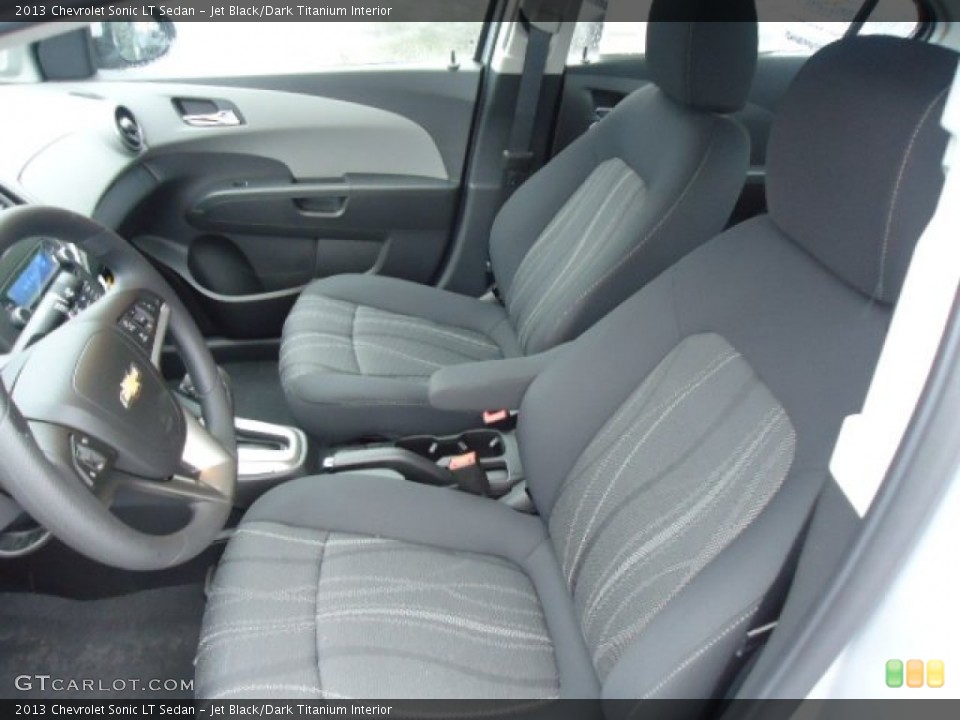 Jet Black/Dark Titanium Interior Photo for the 2013 Chevrolet Sonic LT Sedan #71393497