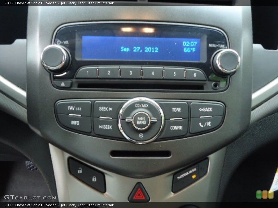 Jet Black/Dark Titanium Interior Audio System for the 2013 Chevrolet Sonic LT Sedan #71393563