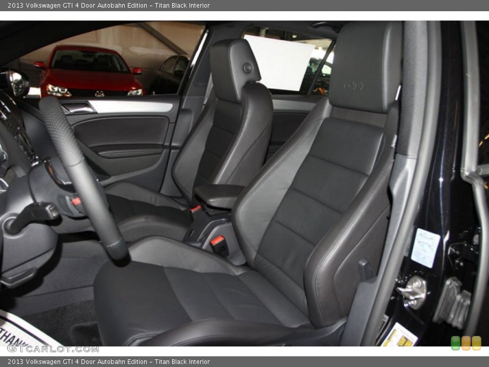 Titan Black Interior Front Seat for the 2013 Volkswagen GTI 4 Door Autobahn Edition #71394388