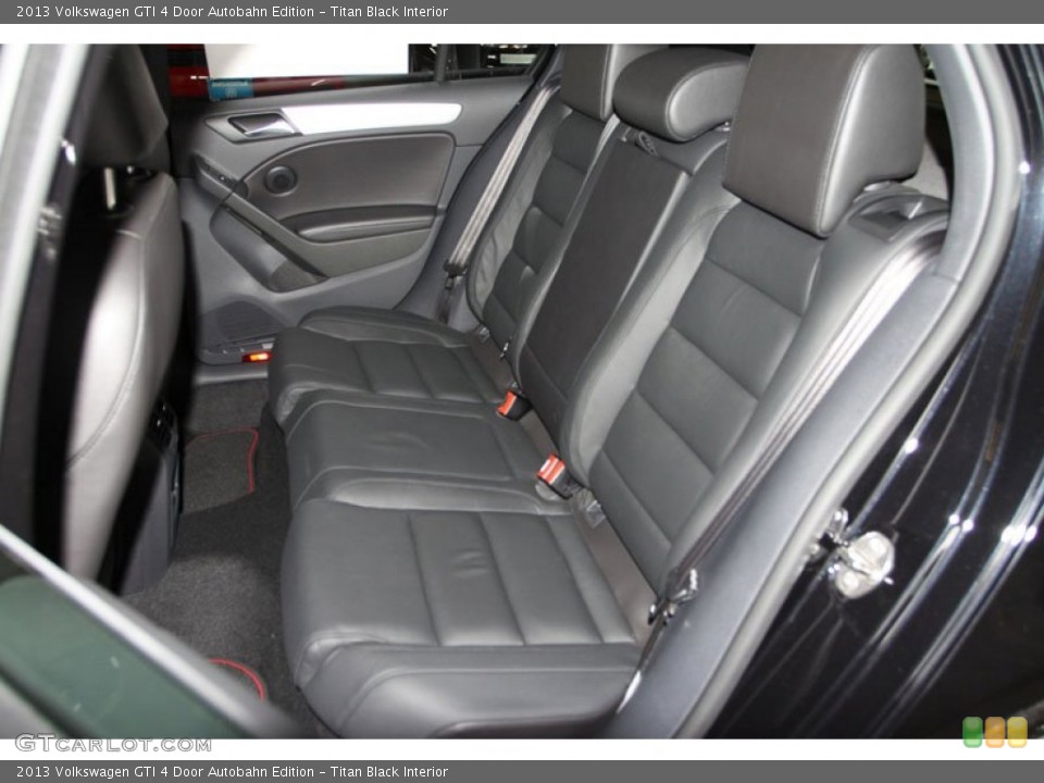 Titan Black Interior Rear Seat for the 2013 Volkswagen GTI 4 Door Autobahn Edition #71394397