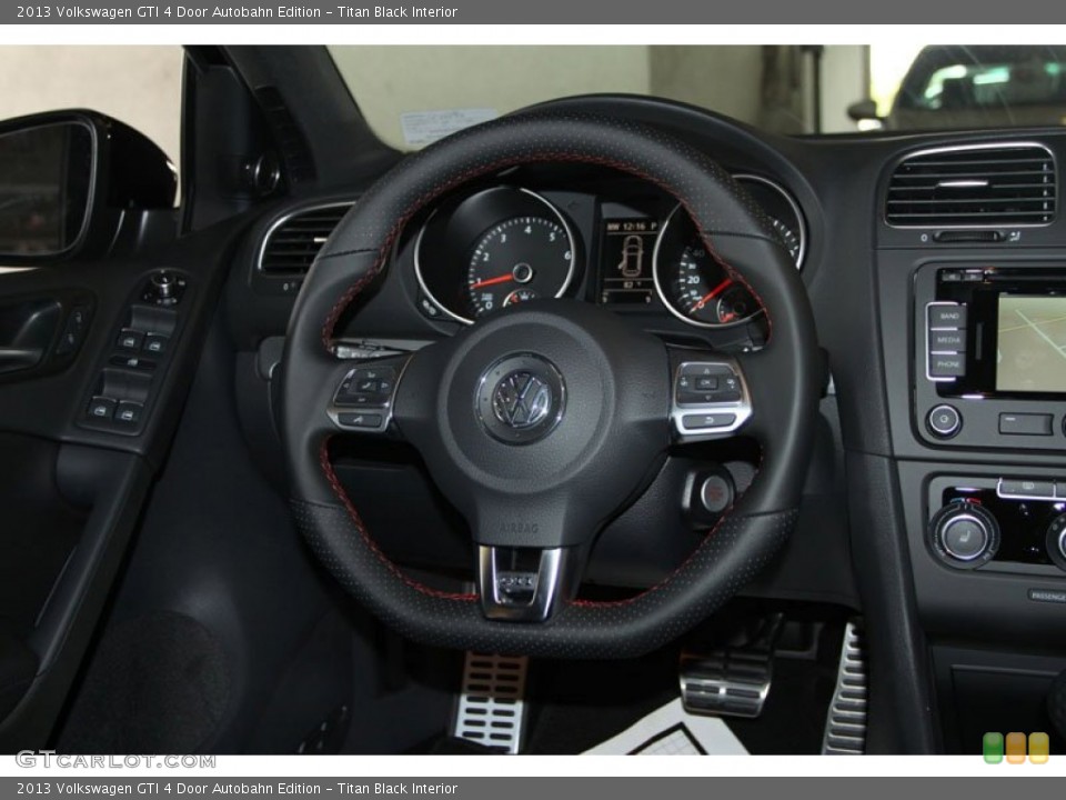 Titan Black Interior Steering Wheel for the 2013 Volkswagen GTI 4 Door Autobahn Edition #71394421