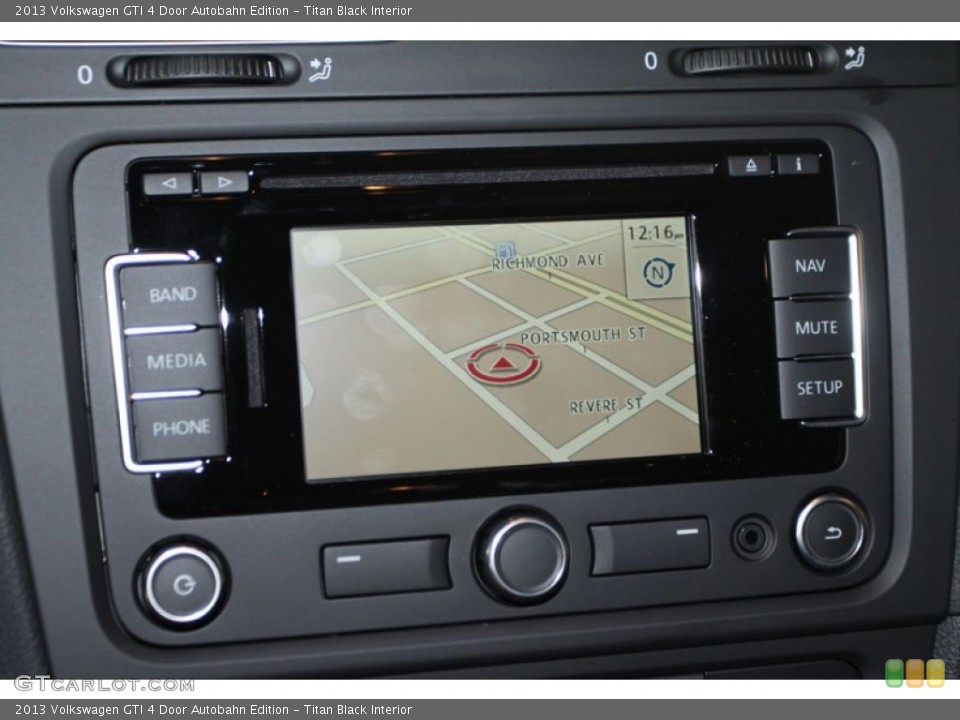 Titan Black Interior Navigation for the 2013 Volkswagen GTI 4 Door Autobahn Edition #71394430