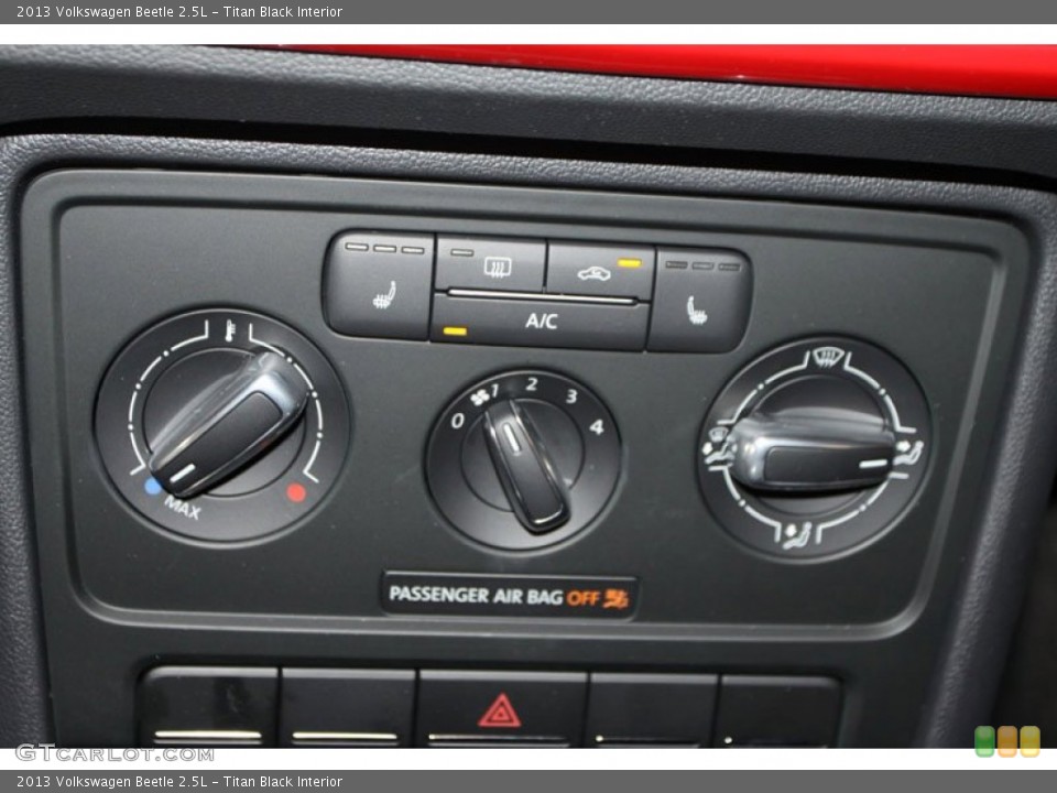 Titan Black Interior Controls for the 2013 Volkswagen Beetle 2.5L #71394679