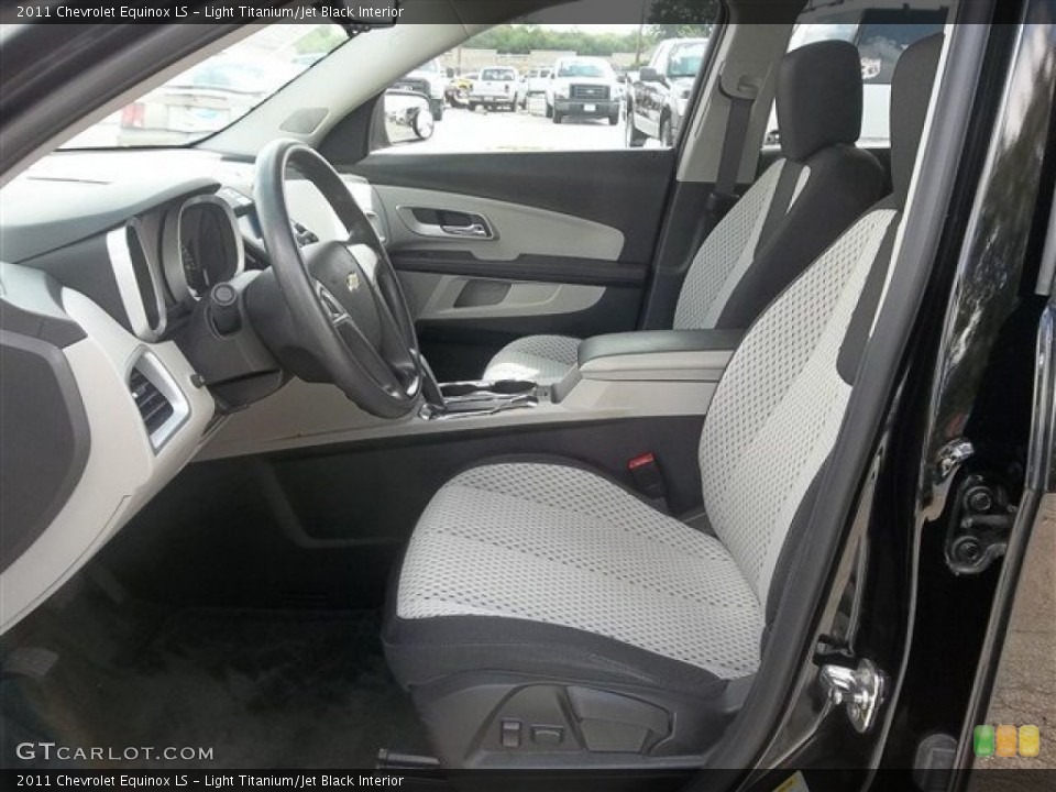 Light Titanium/Jet Black Interior Front Seat for the 2011 Chevrolet Equinox LS #71395630
