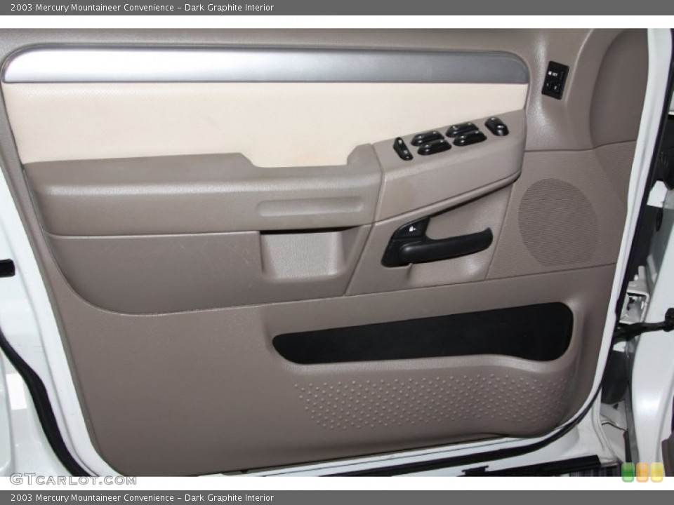Dark Graphite Interior Door Panel for the 2003 Mercury Mountaineer Convenience #71395720