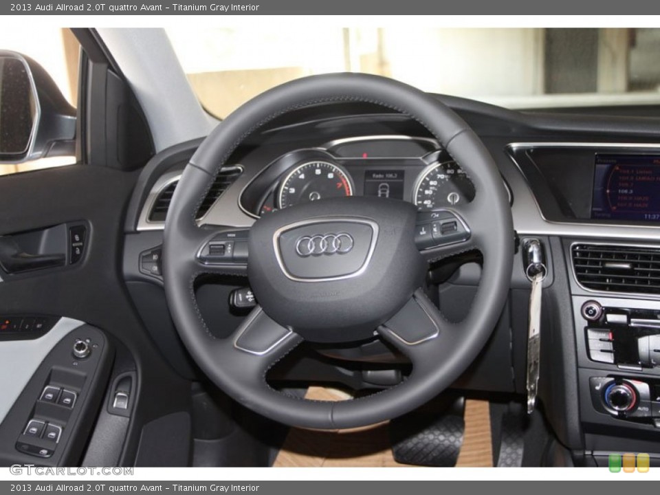 Titanium Gray Interior Steering Wheel for the 2013 Audi Allroad 2.0T quattro Avant #71396029