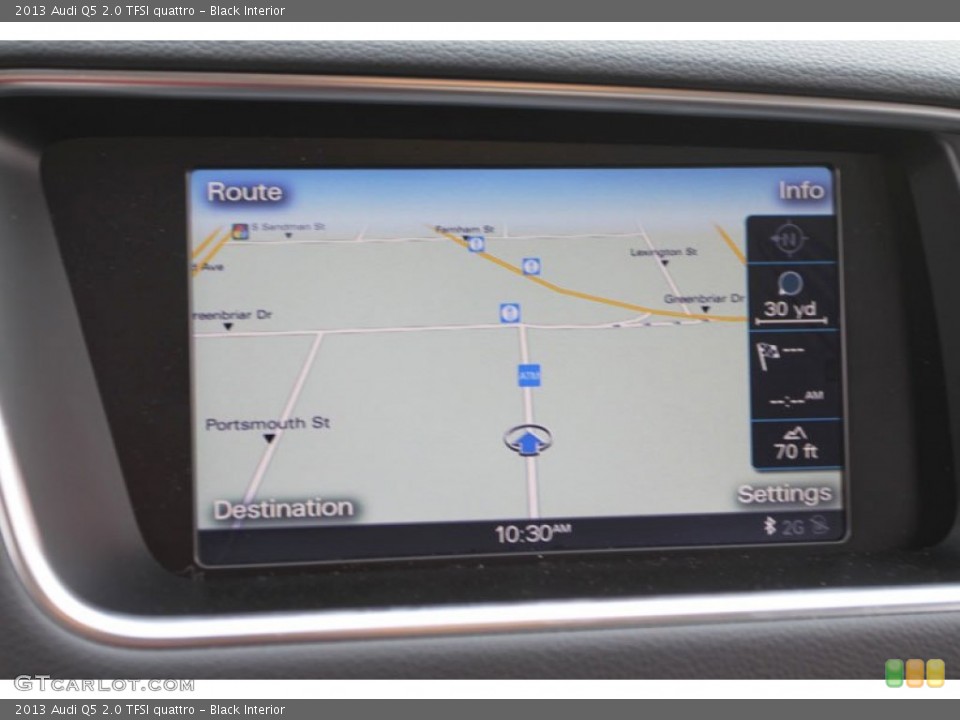 Black Interior Navigation for the 2013 Audi Q5 2.0 TFSI quattro #71396266