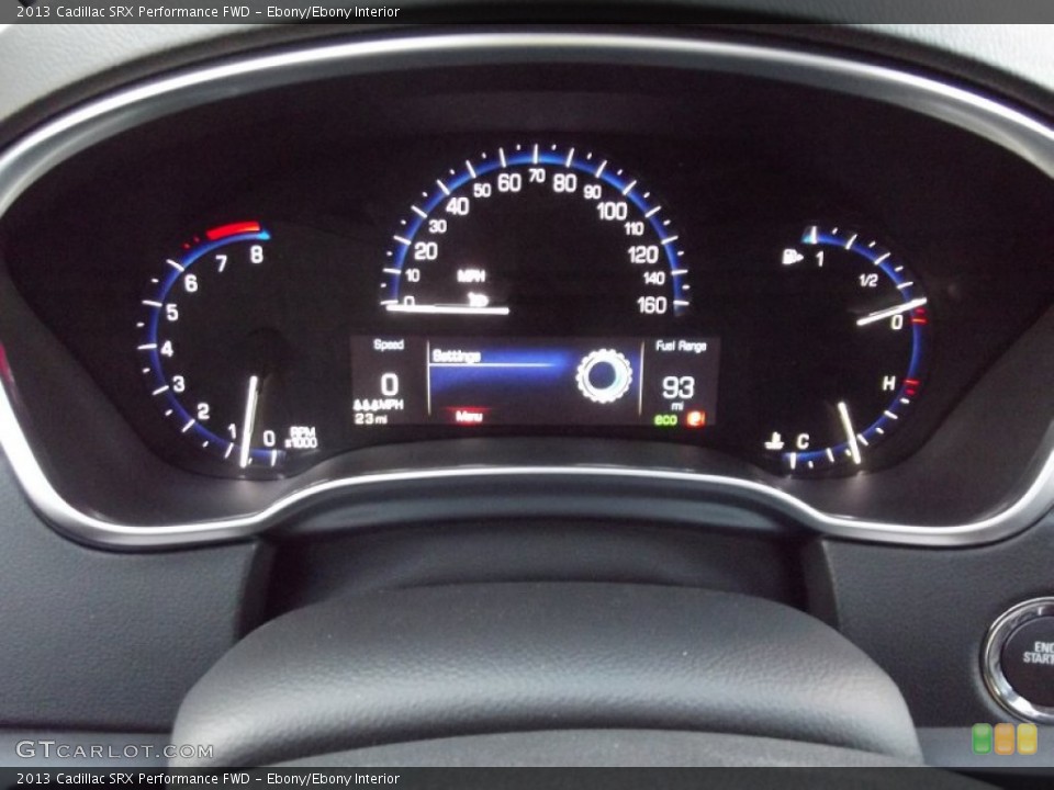 Ebony/Ebony Interior Gauges for the 2013 Cadillac SRX Performance FWD #71396818