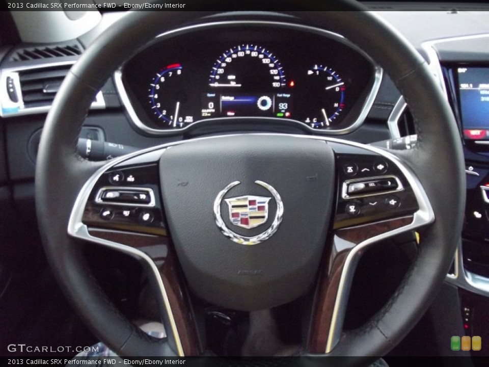 Ebony/Ebony Interior Steering Wheel for the 2013 Cadillac SRX Performance FWD #71396827