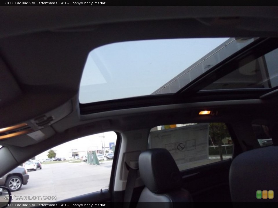 Ebony/Ebony Interior Sunroof for the 2013 Cadillac SRX Performance FWD #71396884