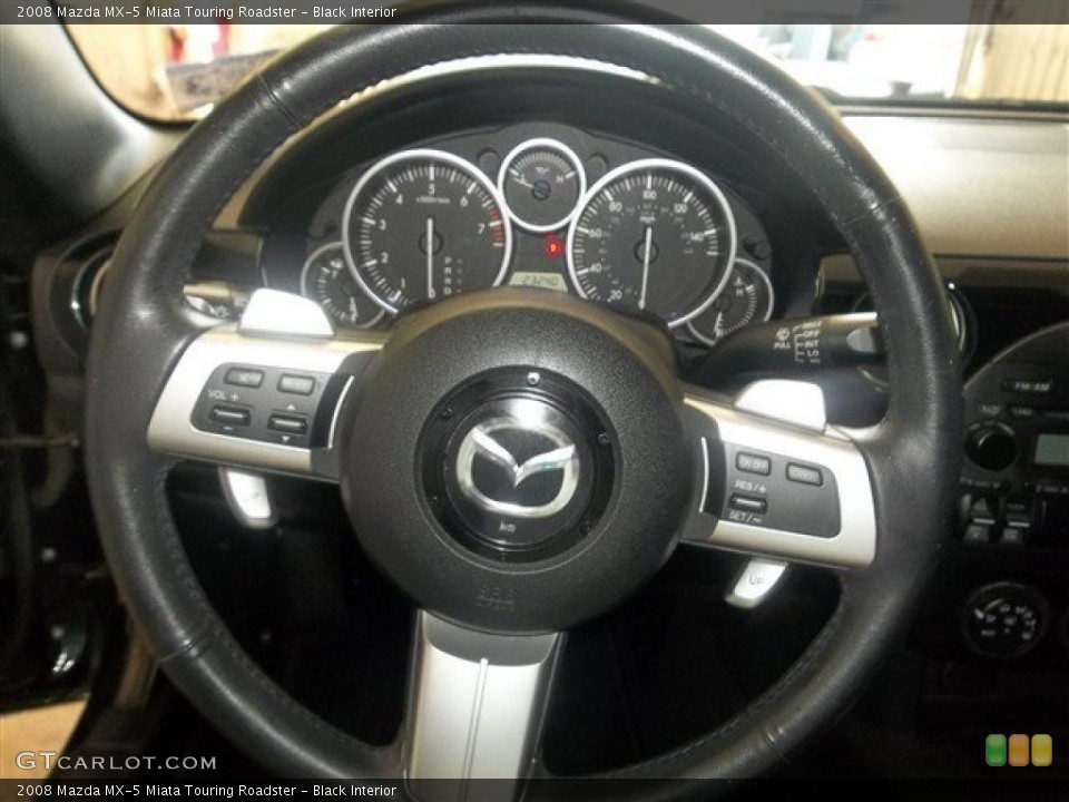 Black Interior Steering Wheel for the 2008 Mazda MX-5 Miata Touring Roadster #71396893