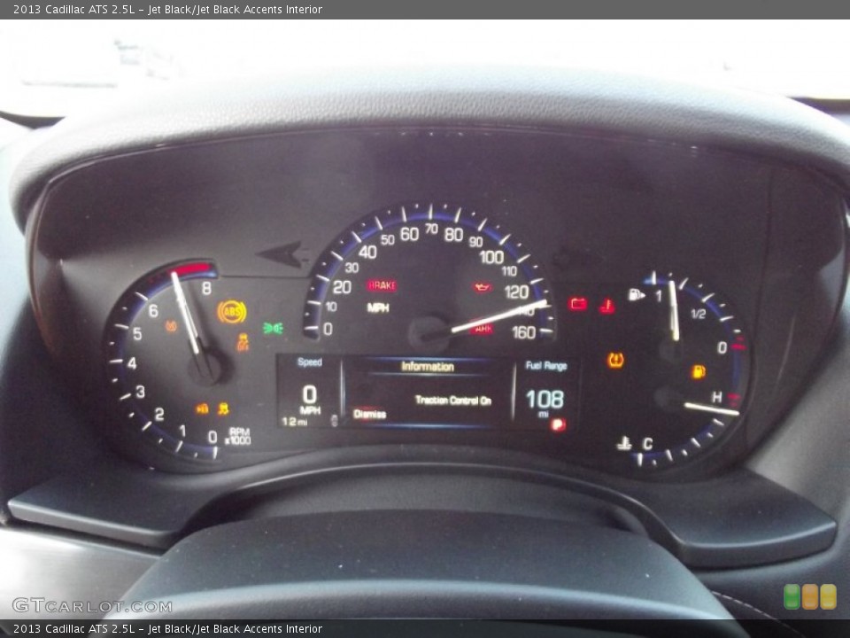 Jet Black/Jet Black Accents Interior Gauges for the 2013 Cadillac ATS 2.5L #71398096